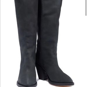 COPY - YEEZY GREY SUEDE NUBUCK KNEE HIGH BOOTS